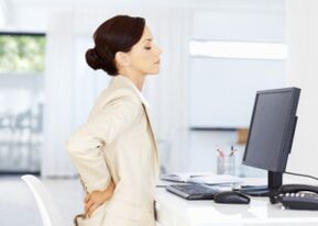 low back osteochondrosis during sedentary work
