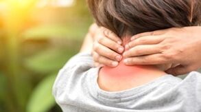 Osteochondrosis pain in the neck